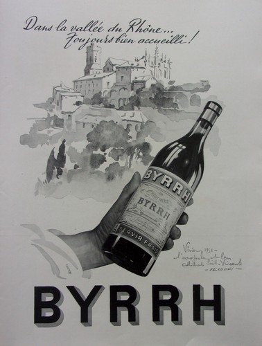 Publicite byrrh vallée du - publicite,