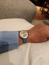 Montre Anjax Mécanique Manuel Acier Soucoupe Fonctionne Vintage