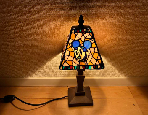 Lampe vitrail vintage