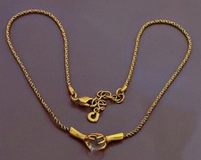 Collier plaqué or Charles Jourdan collier cristal boule necklace  gold plated