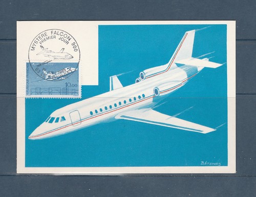 Carte 1er jour avion - carte,