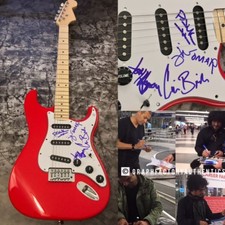 GFA Cedric Bixler Bande x5 At The Drive-In Signé Électrique Guitare A1 COA
