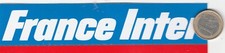 Autocollant. Radio FRANCE INTER