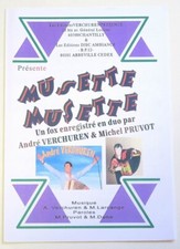 Partition sheet music MICHEL PRUVOT ANDRE VERCHUREN Musette Musette * Accordéon