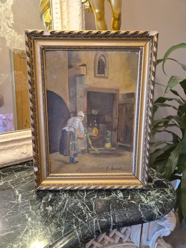 Tableau ancien huile sur - tableau,