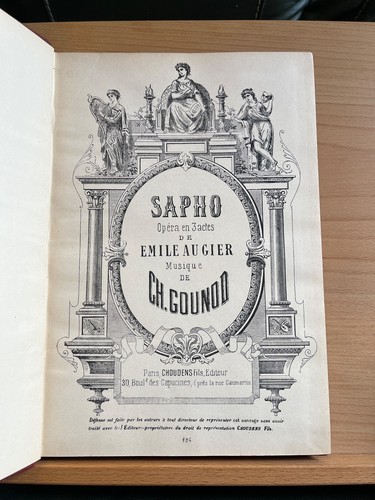 Jules massenet sapho partition - massenet,