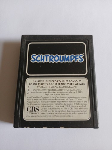 Schtroumpfs atari 2600 vcs cbs - atari,