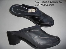 CHAUSSURE CHAUSSON ROMIKA EN CUIR NOIR NEUVE P 39