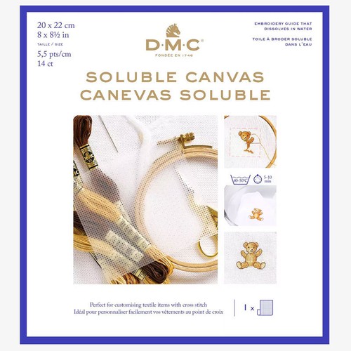 Toile broder soluble - à,