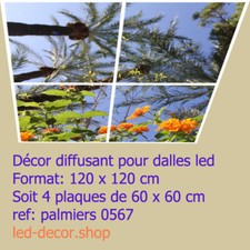 Décor diffusant pour dalles