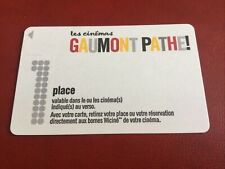 TELECARTE CARTE CINEMA GAUMONT, GAUMONT PATHÉ, PATHÉ. VERSO 1