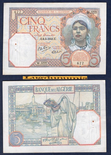 Algérie francs 6 - 5, 6/6/1941