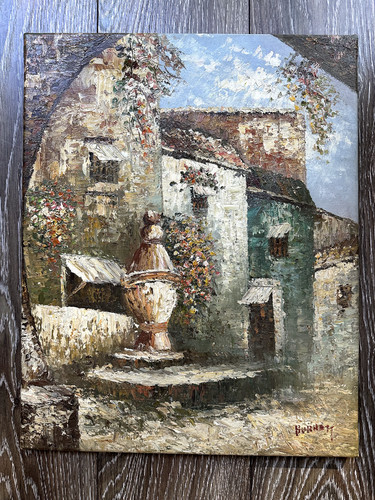 Tableau village provence - de,