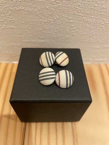 Boutons manchette tissu - boutons,