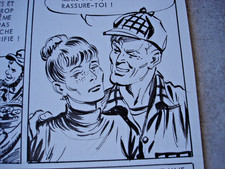 Lot 4 planches originales BD Sam Boyd signé Roubinet