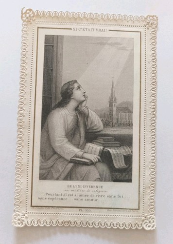 Ancienne image pieuse canivet - ancienne,