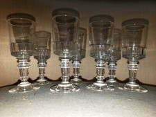 Lot de 7 anciens verres cave