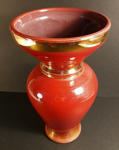 Vase céramique rouge - vase, en