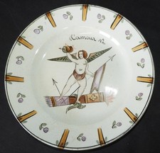 Assiette ancienne, faïence