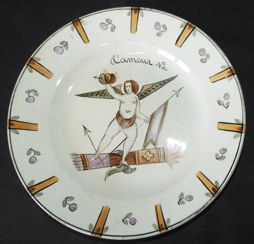 Assiette ancienne faïence - ancienne,,