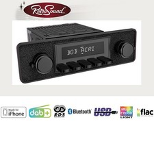 RETROSOUND RSD-BLACK-6DAB Bluetooth 1-DIN Autoradio Oldtimer US Cars Oldsmobil