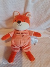 Doudou renard orange écru mon