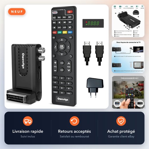 Décodeur tnt dvb h 265 - décodeur,