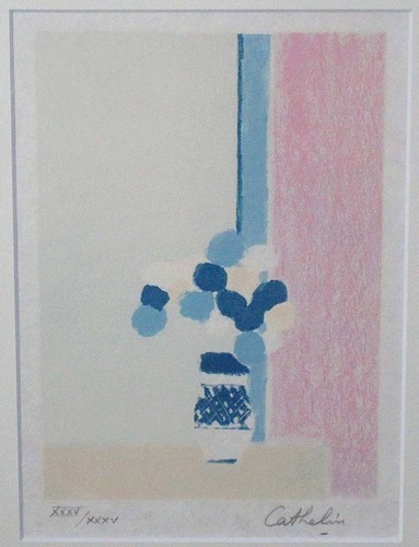 Lithographie bernard cathelin - bernard,