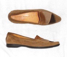 FAIRMOUNT mocassins cuir daim beige P 38 (8½ M) TBE