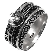 Bague toupie en argent pour femmes bague à quatre toupies bague bijoux en...