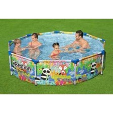 Piscine Hors Sol Tubulaire BESTWAY Steel Pr  274 x 66 cm  Ronde Chaleur Soleil