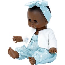 Bébé Petit Câlin 28 cm noir en vinyle Marilou - Petitcollin 672813