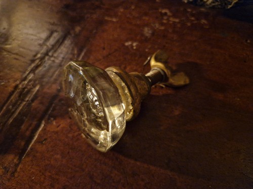 Ancien bouton porte verre - ancien, de