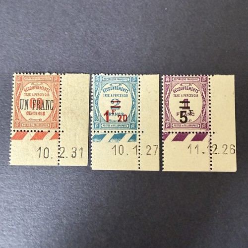 Taxe 65 recouvrement - y&t, 63/65"recouvrement