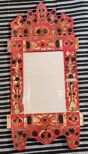 Grand miroir thaïlandais bois - miroir,