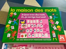 Jeu Educatif  La Maison Des Mots Nathan 1974 Vintage Complet