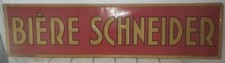 Tole lithographié "bière schneider"