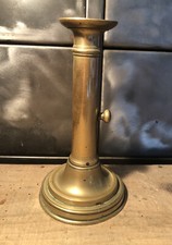 Bougeoir À Poussoir Laiton H 18,4 Cm