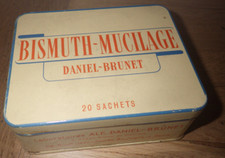 Ancienne boite métal vide - médicament BISMUTH-MUCILAGE