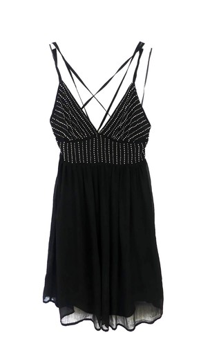 Elégante robe zara noire et - elégante, zara,