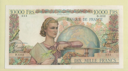Billet 000 francs genie - billet,