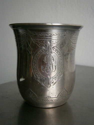 Timbale gobelet argent - timbale, massif