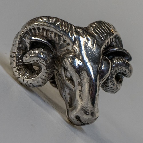 Ram tête bague mort 925 - ram,