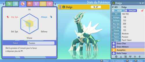 Dialga shiny 6iv - 6iv, fr