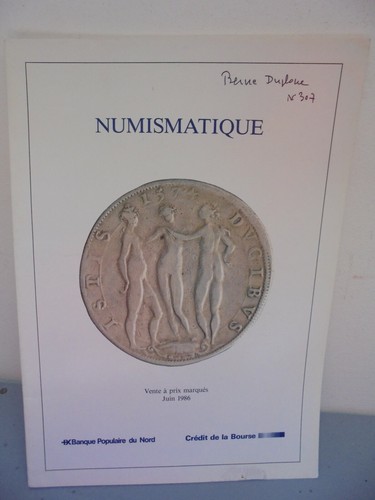 Livre numismatique vente - -,