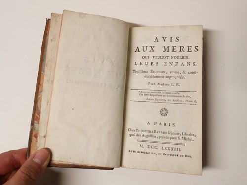 Ancien livre avis - ancien, "avis