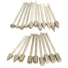 Lot de 20 pièces de sculpture sur pierre tête de meulage outil rotatif accesso