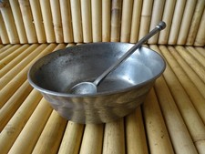 ancien bol + cuillère en