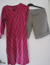 Lot  SHORT  XDYE   beige et ROBE Tunique CHAITANYA  – taille 38 femme liquette 