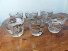 6 Verres anciens bistrot